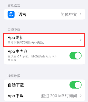 塔洋镇苹果15维修中心如何让iPhone15APP自动更新