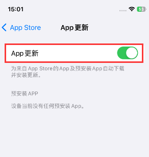 塔洋镇苹果15维修中心如何让iPhone15APP自动更新